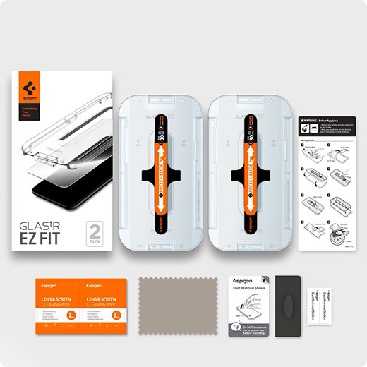 Захисне скло антишпигун Spigen Screen Protector EZ FIT GLAS.tR Privacy V2 для iPhone 12 mini