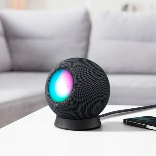 Подставка Spigen Stand Silicone Fit для HomePod mini Black 