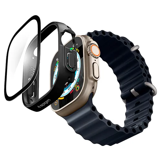 Защитный чехол Spigen Thin Fit 360 Black для Apple Watch Ultra 49mm особенности