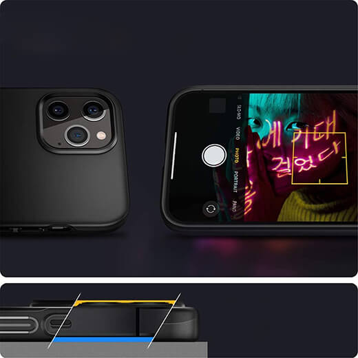 Чорний захисний чохол Spigen Thin Fit для iPhone 12