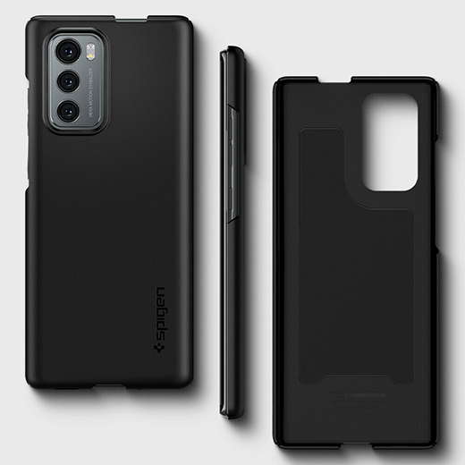 Чорний пластиковий чохол Spigen Thin Fit Slim Polycarbonate Scratch-Resistant Hard для телефону LG Wing