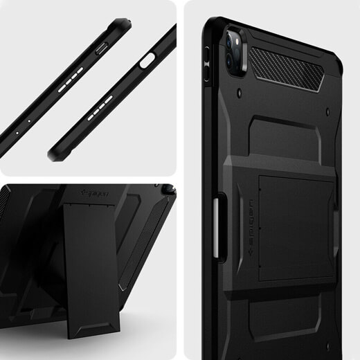 Чехол с держателем для Apple Pencil Spigen Tough Armor Pro для iPad Pro 12.9" M1 (2021)