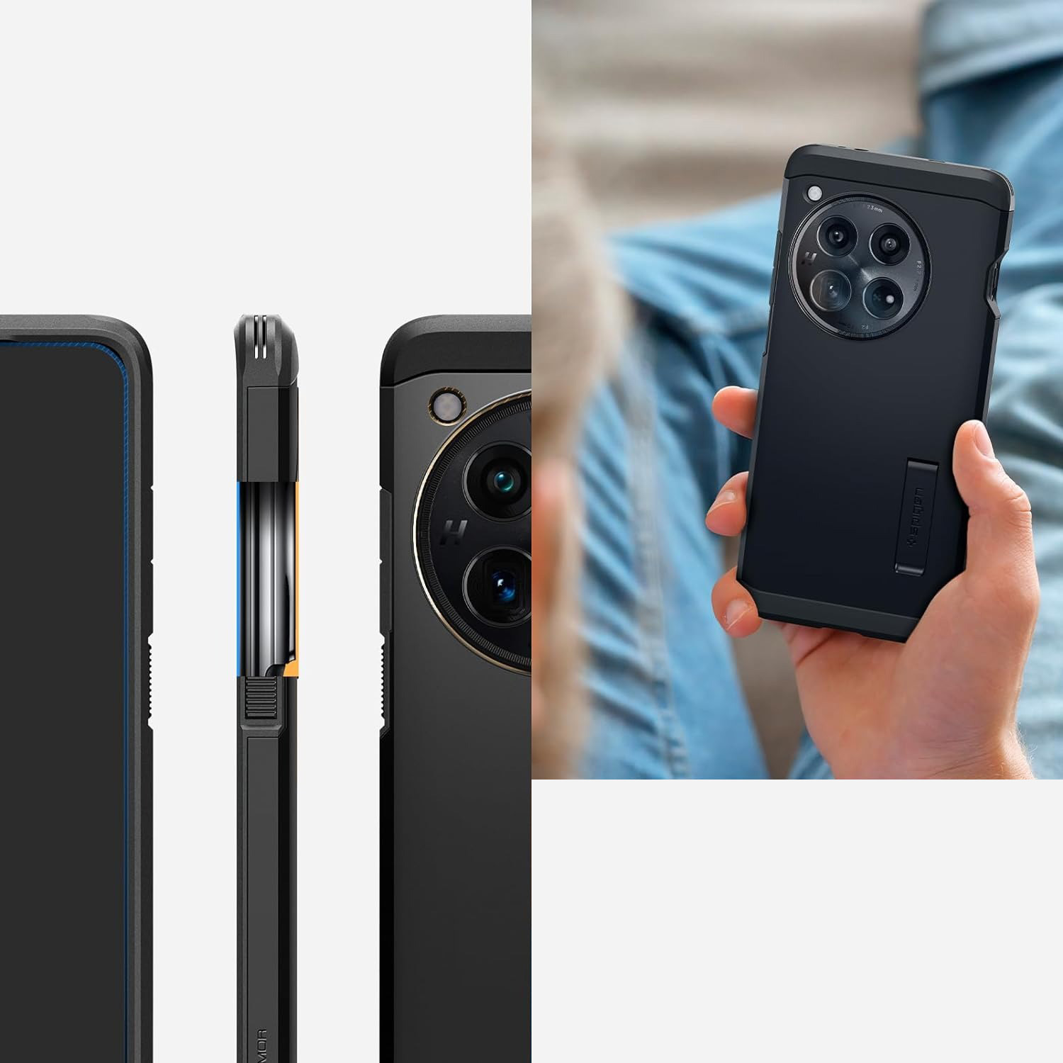 Чохол від бренду Spigen серії Tough Armor для OnePlus 12, чорний