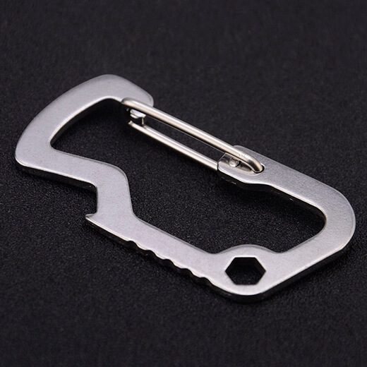 Тактичний карабін із нержавіючої сталі Steel D-Shape Carabiner купити Україна