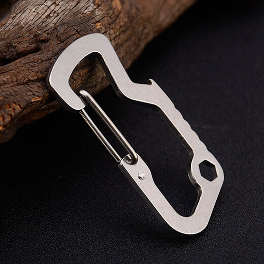 Міцний тактичний карабін із нержавіючої сталі Steel D-Shape Carabiner