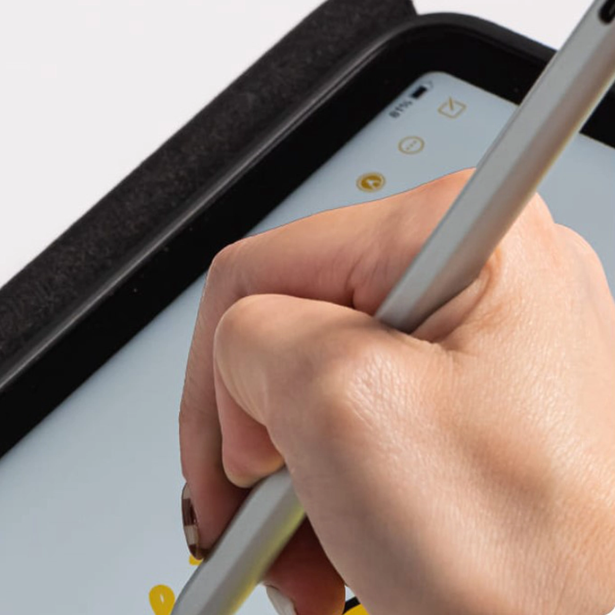 Стилус с магнитным креплением Adonit NEO для iPad с чувствительностью к нажатию и распознаванию ладони.