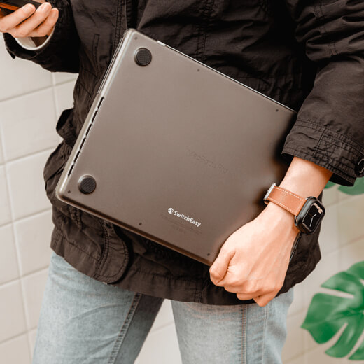 Захисний чохол SwitchEasy Nude Protective Case Transparent Black для MacBook Pro 14" M1 (2021), купити в Києві
