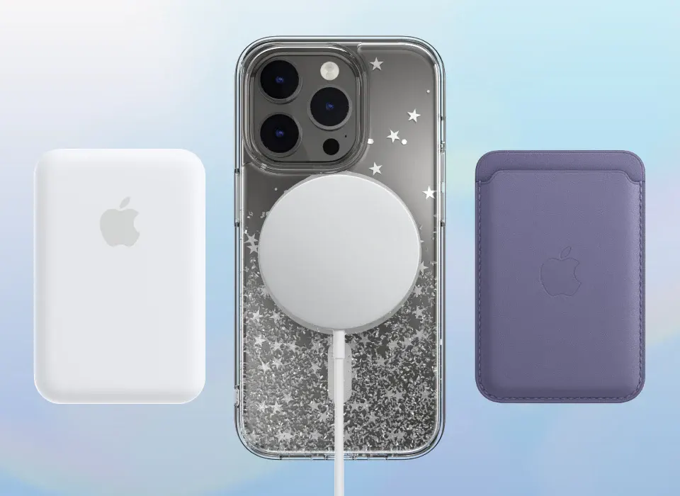 Прозрачный чехол SwitchEasy Starfield 3D Glitter Resin Case | MagSafe Transparent для iPhone 14 Pro