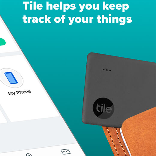 Додаток для брелока для пошуку речей Tile Slim 2022 (1-Pack)