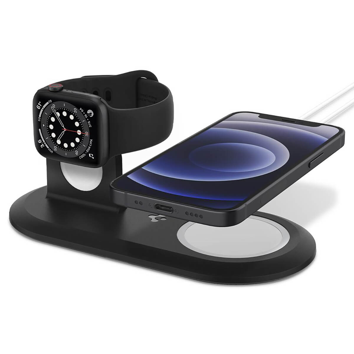 Тримач Spigen Mag Fit Duo для MagSafe Charger Pad | Apple Watch Magnetic Charger
