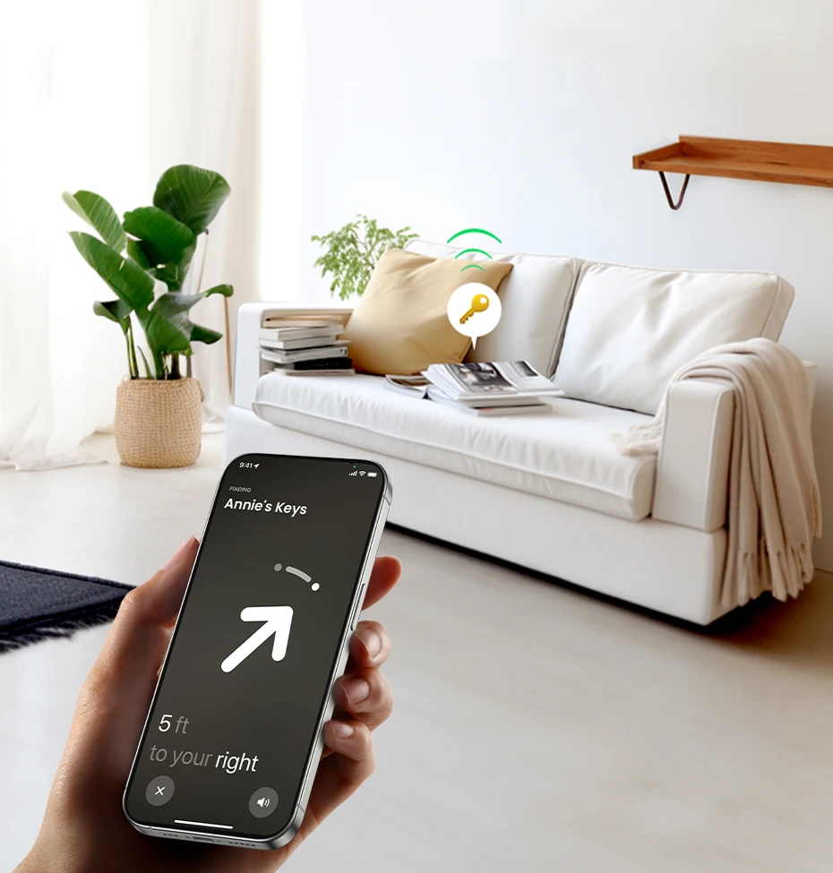 Трекер Apple Find My (iOS) для пошуку собак, речей, ключів, рюкзака | UGREEN Finder Security SmartTrack