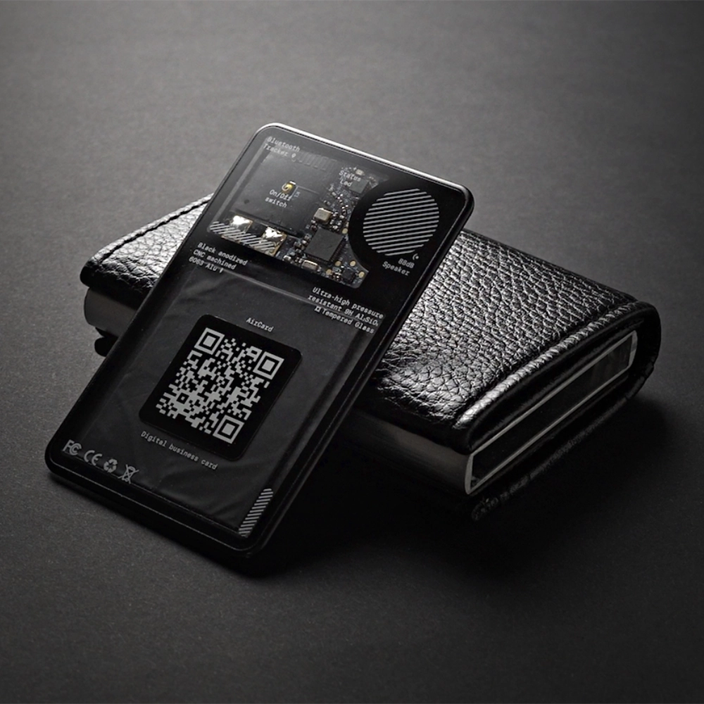 Bluetooth-трекер Rolling Square AirCard для пошуку гаманця, з NFC/QR-кодом візитної картки та підтримкою Apple Find My