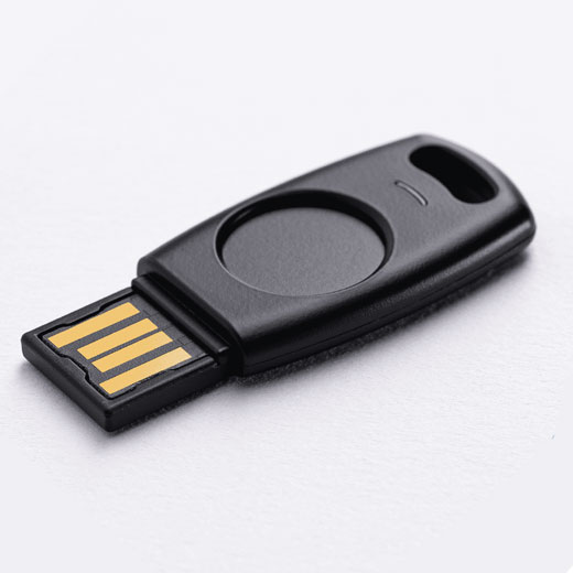Что такое электронный защитный FIDO ключ TrustKey G310H USB-A FIDO2 Biometric Security Key