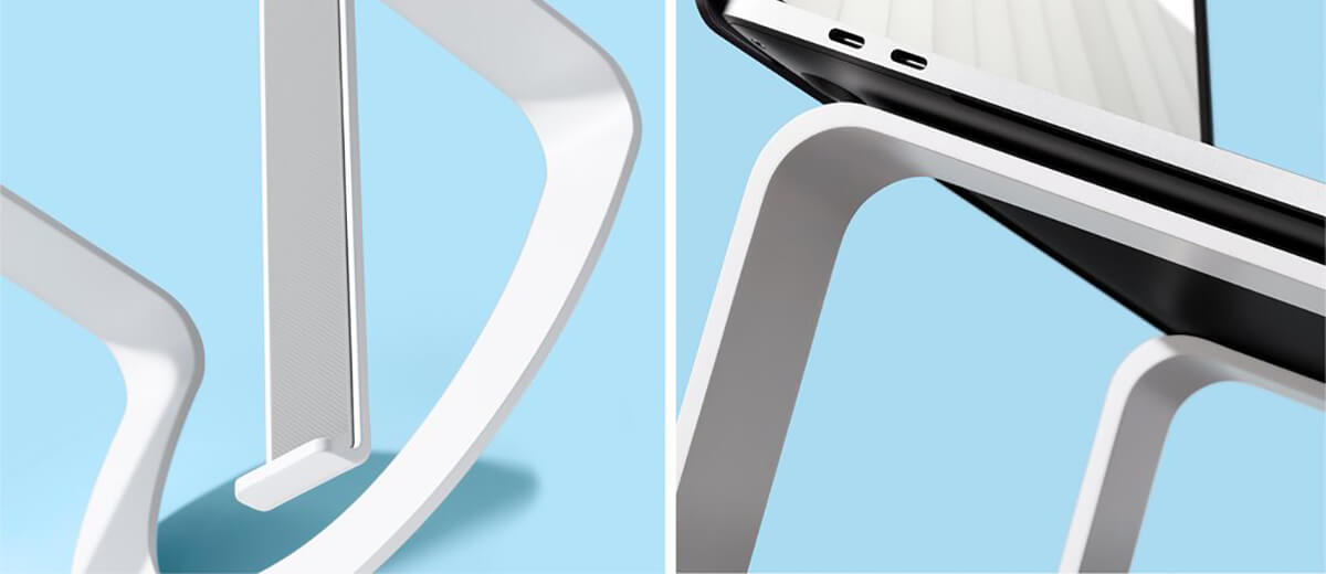 Алюминиевая подставка Twelve South Introducing Curve SE для MacBook