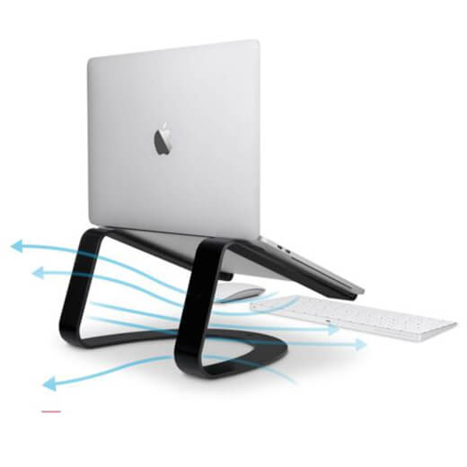 Алюминиевая подставка Twelve South Introducing Curve SE для MacBook