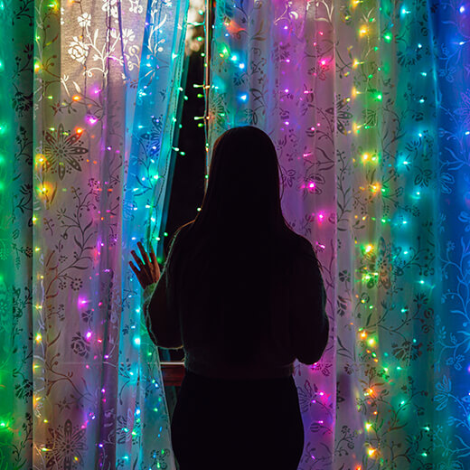 Світлодіодна смарт гірлянда Twinkly Curtain RGBW-210 (1.45 м * 2.1 м)