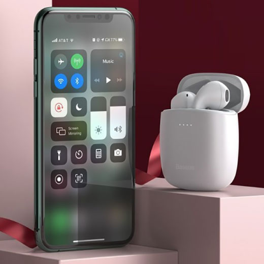 Режимы работы Беспроводных Наушников TWS Bluetooth Baseus Encok W04 White