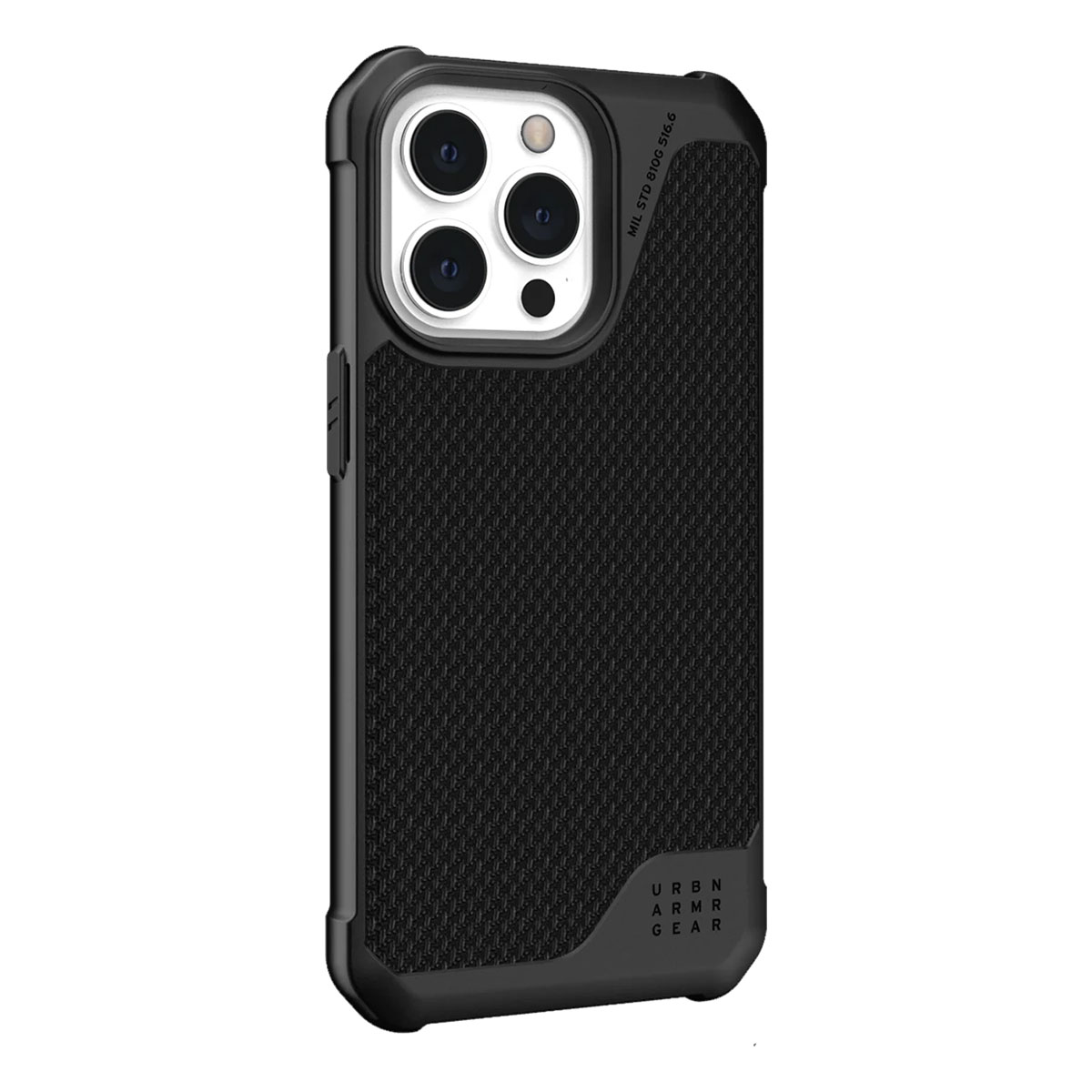Противоударный чехол UAG Metropolis LT with MagSafe Series Kevlar Black для iPhone 13 Pro выполнен из материалов премиум-класса