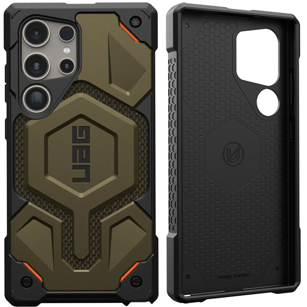 Легкий доступ до інтерфейсів з чохлом Urban Armor Gear Monarch Kevlar для Samsung Galaxy S24 Ultra