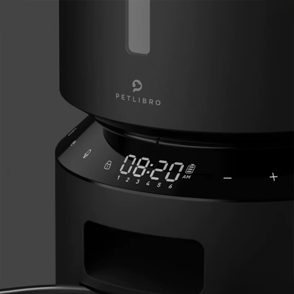 Розумна годівниця Granary Automatic Feeder 3L Black для собак і котів з автоматичним дозатором корму та збереженням свіжості