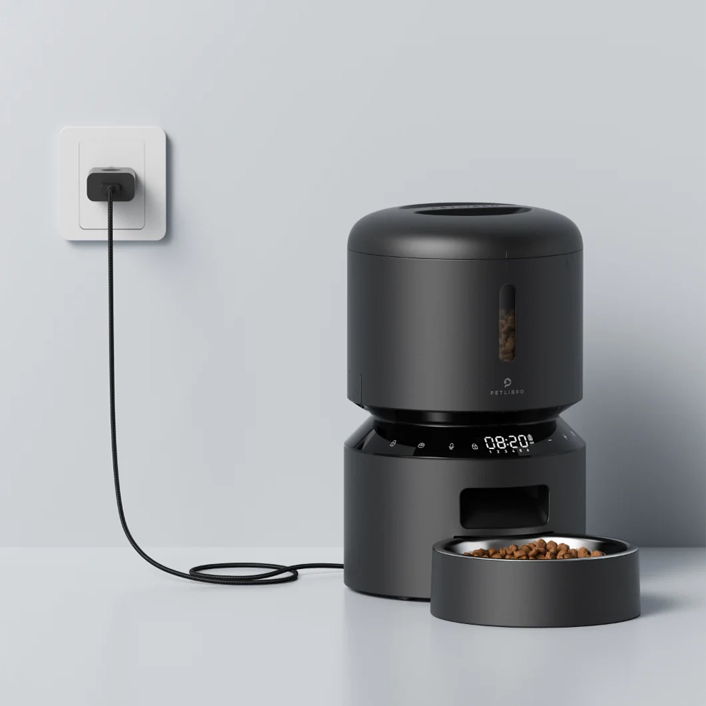 Розумна годівниця Granary Automatic Feeder 3L Black для собак і котів з автоматичним дозатором корму та збереженням свіжості