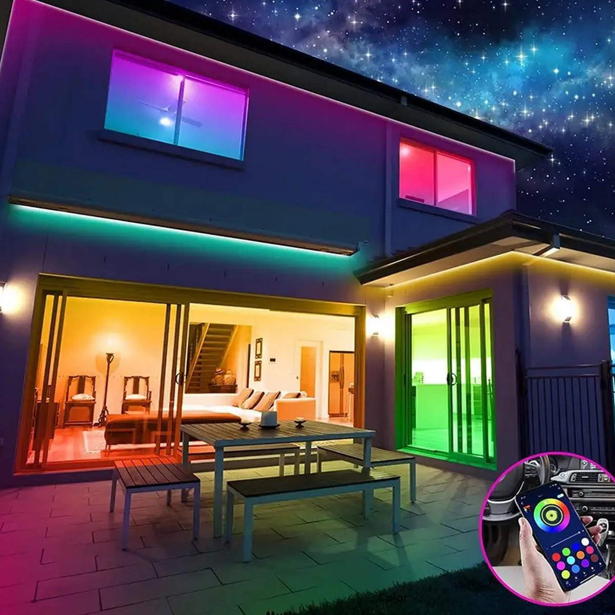 Умная светодиодная RGB/LED лента с поддержкой HomeKit | iLoungeMax Smart LED Strip (5 м)