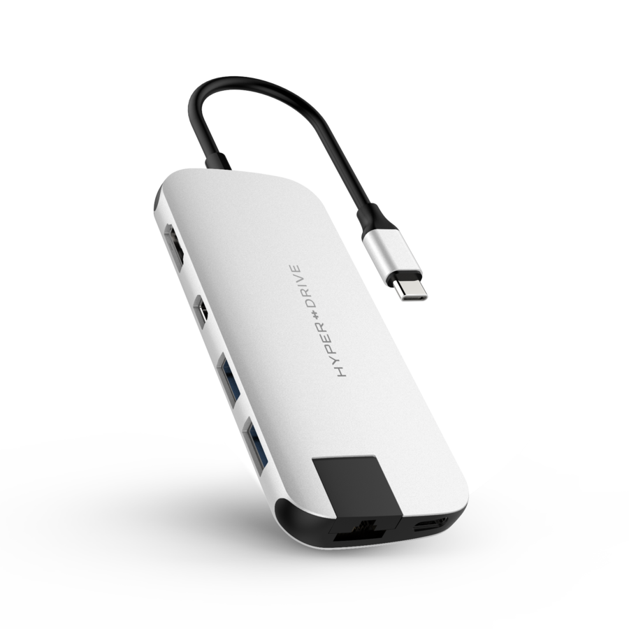Хаб USB-C для MacBook Pro/Air HyperDrive Slim 8 в 1
