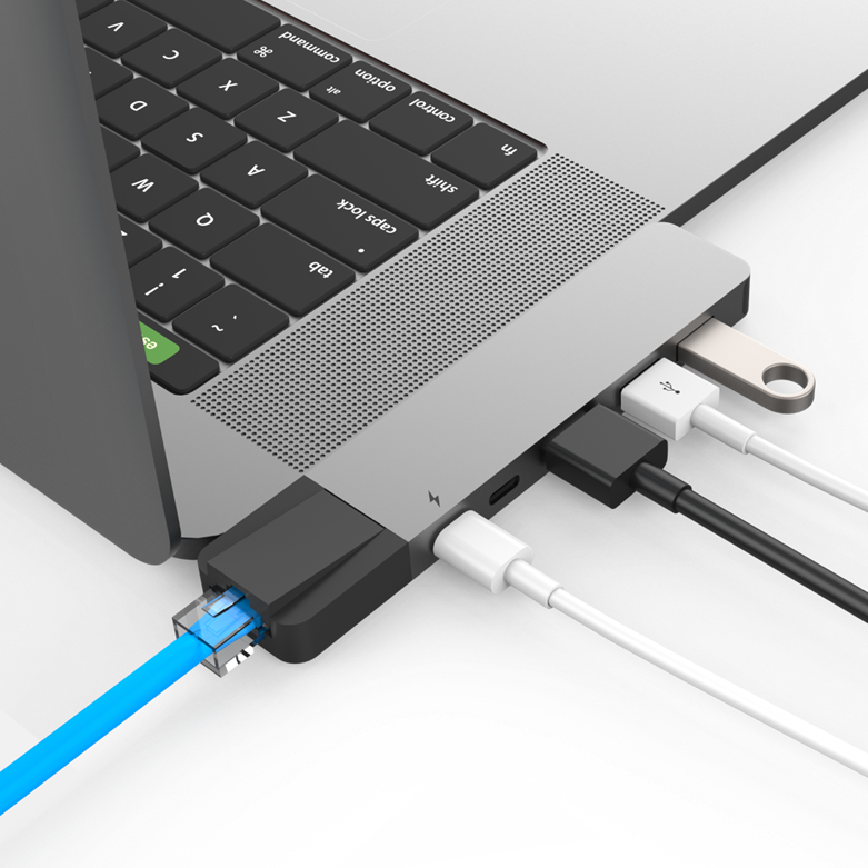 Хаб USB-C для MacBook HyperDrive NET 6 в 2