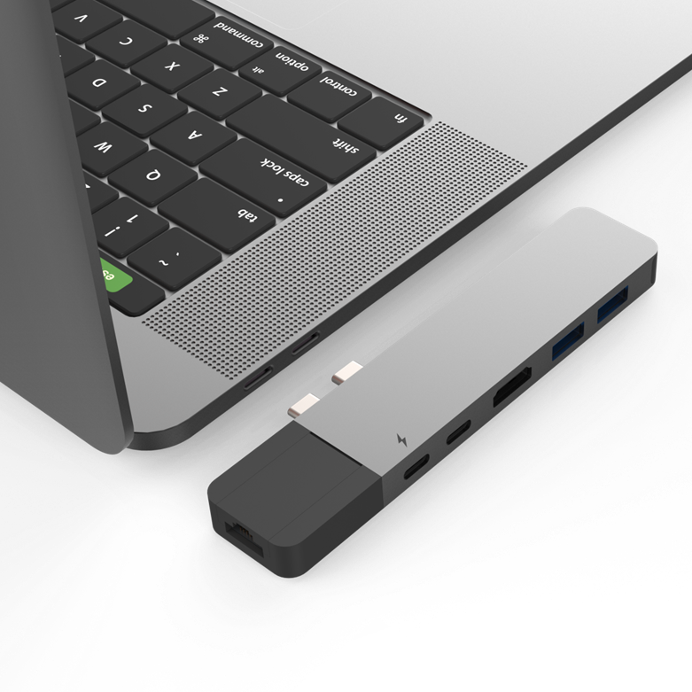 Хаб USB-C для MacBook HyperDrive NET 6 в 2