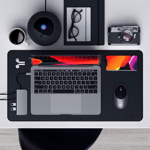 Хаб USB-C для MacBook Pro / Air Satechi Aluminum Multimedia Adapter 9 в 1 Space Gray