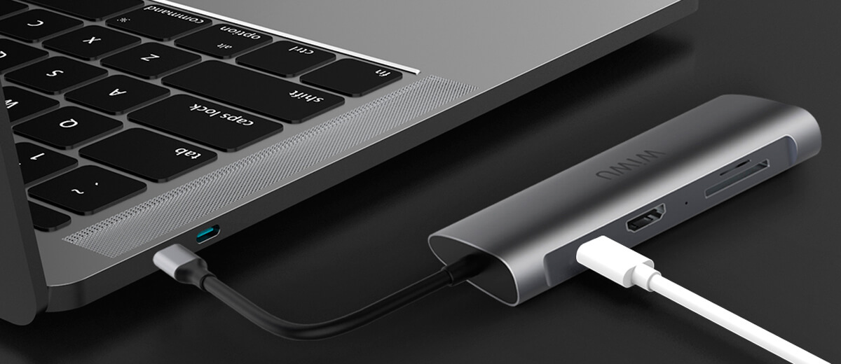 Хаб USB-C для MacBook WIWU Alpha 8- in-1 