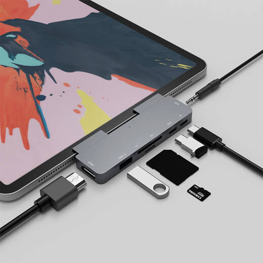 Универсальный хаб USB-C oneLounge 1Drive Pro 7-in-1 для iPad Pro | Air