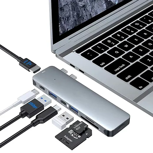 Технические характеристики хаба USB-C oneLounge 1Drive Pro 7-in-1 Thunderbolt 3 для MacBook