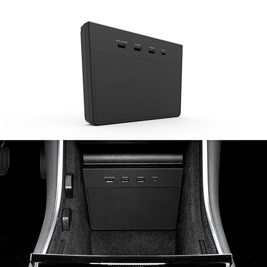 Концентратор USB OneLounge Hub 5 in 1 для Tesla Model 3