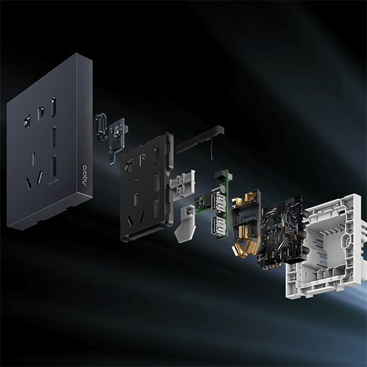 Розумна Wi-Fi розетка Aqara Smart Socket H1 USB, ZigBee 3.0 2USB HomeKit
