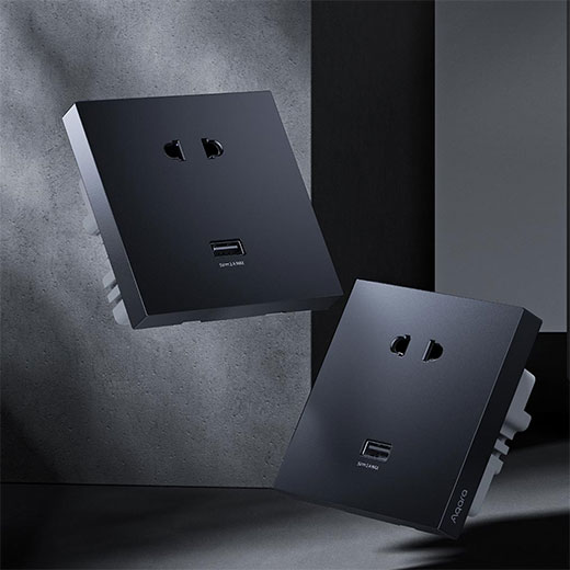 Розумна Wi-Fi розетка Aqara Smart USB Wall Outlet H1 (Hub) HomeKit