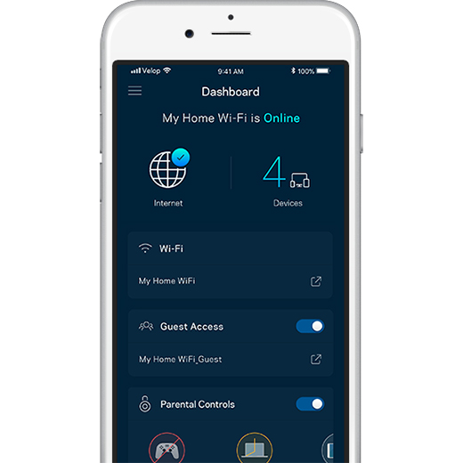 Двухдиапазонный Wi-Fi роутер Linksys Velop Whole Home Intelligent Mesh WiFi System (3 шт.)