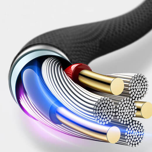 Зарядний кабель WIWU Elite Data Cable ED-100 USB to Lightning Black для iPhone