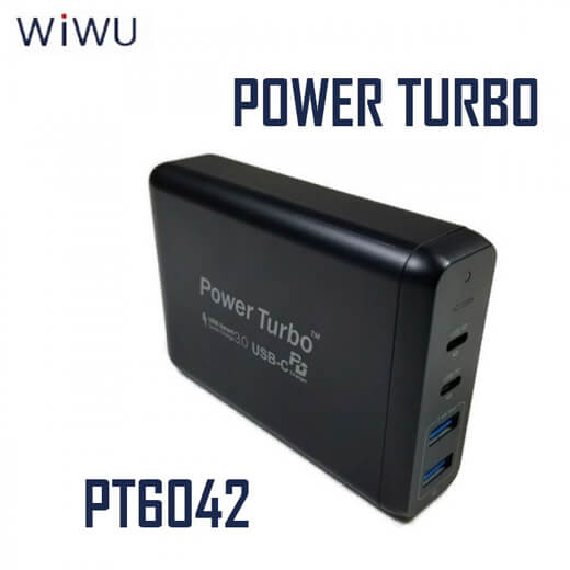 Швидке зарядний пристрій WIWU Power Turbo Black 75W