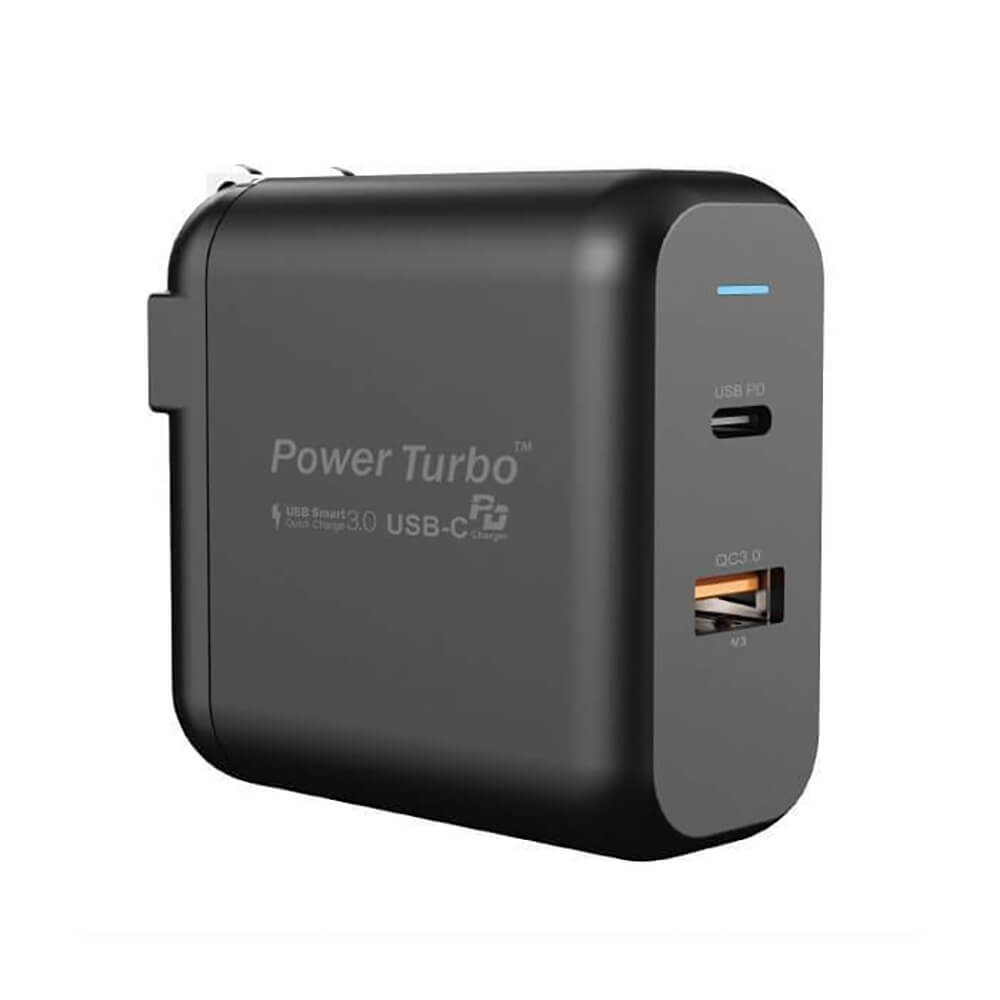 Быстрое зарядное устройство Wiwu Power Turbo Dual Port PT6021 (US)