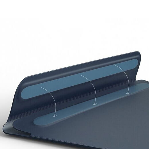 Чехол-папка WIWU Skin Pro 2 Leather Sleeve для MacBook Air Retina 13" (2018-2020) | Pro 13" (2016-2020) Navy Blue