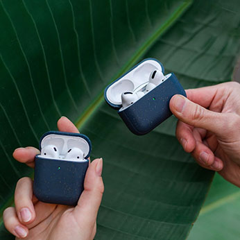 Еко-чохол Woodcessories Eco-Friendly Navy Blue для AirPods Pro