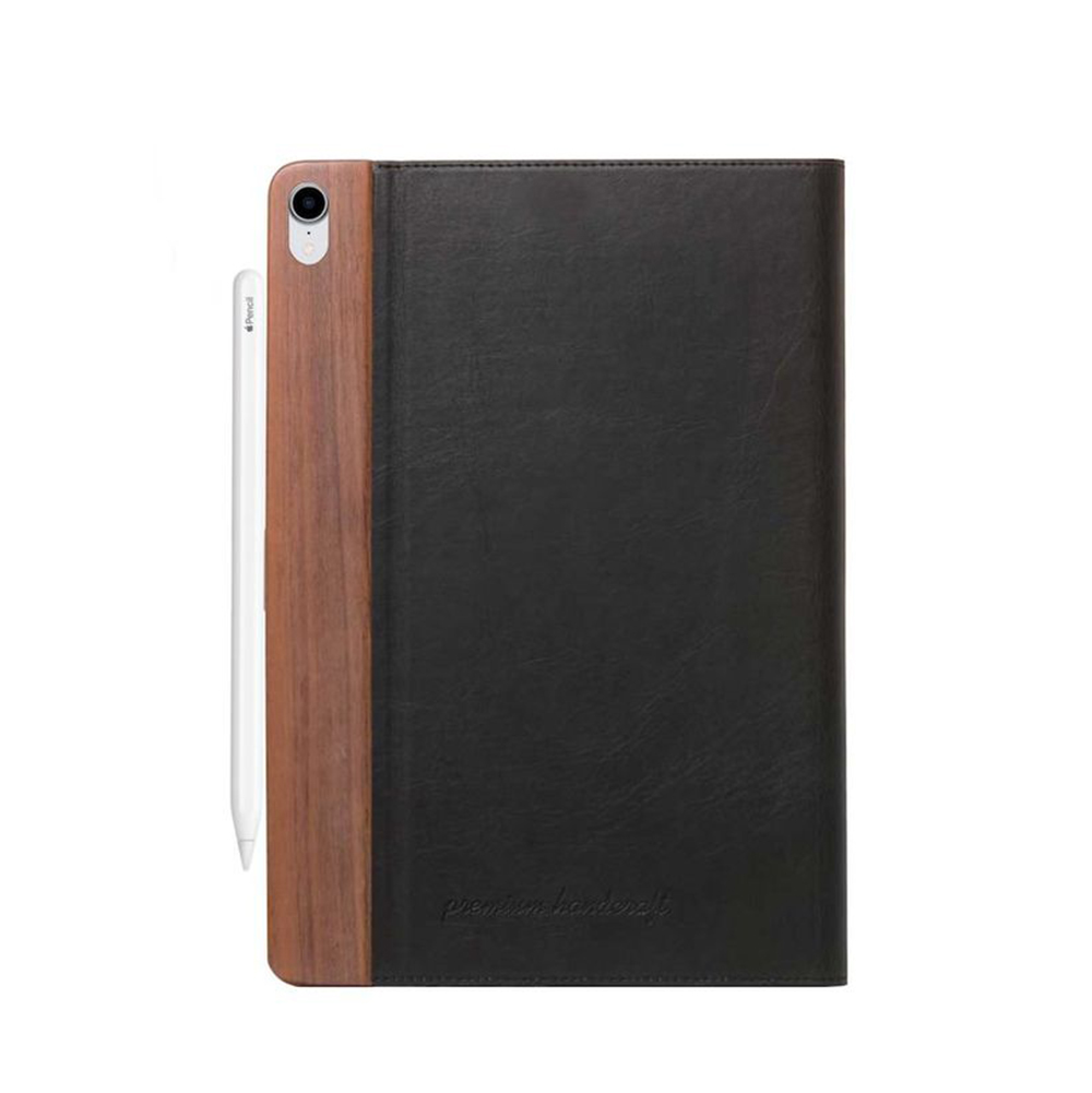 Кожаный чехол-книжка Woodcessories EcoFlip Black для iPad Pro 11" (2018)