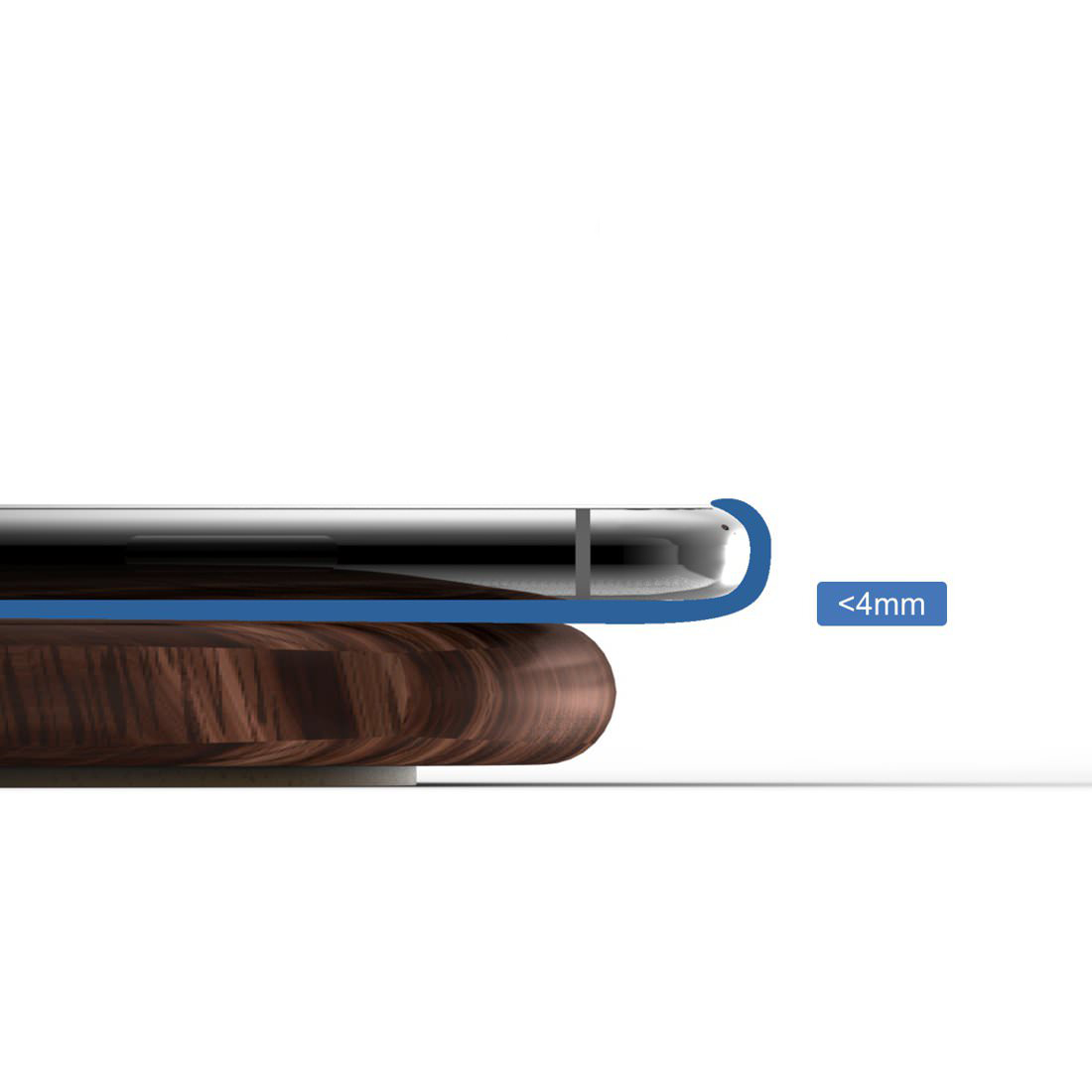 Беспроводная зарядка из дерева Woodcessories EcoPad для iPhone/Samsung/AirPods