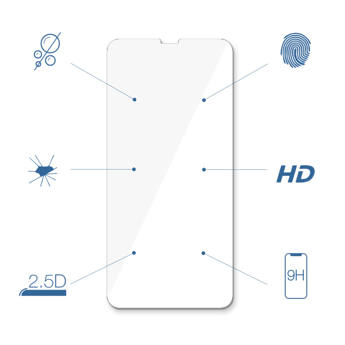 Защитное стекло Woodcessories PanzerGlas 2.5D для iPhone 6/6s