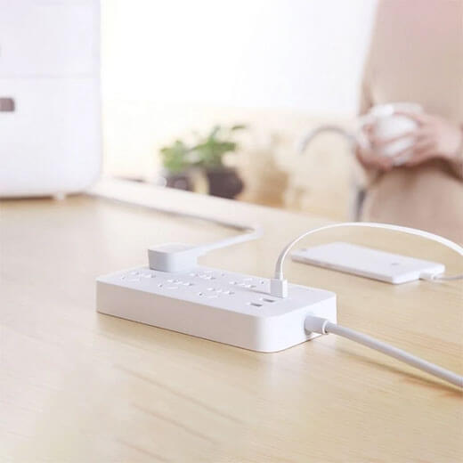 Подовжувач електричний (мережевий) Xiaomi MiJia Power Strip (6 розеток + 3 USB Type-A)