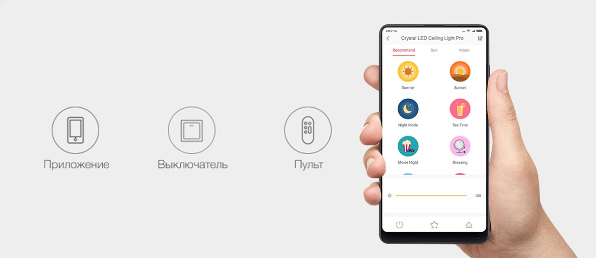 Стельова лампа Xiaomi Yeelight Halo Ceiling Light Pro Apple HomeKit сумісна Google Assistant і Amazon Alexa