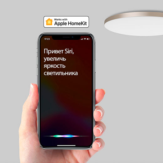 Потолочный светильник Xiaomi Yeelight Halo LED Ceiling Light Apple HomeKit 470 мм