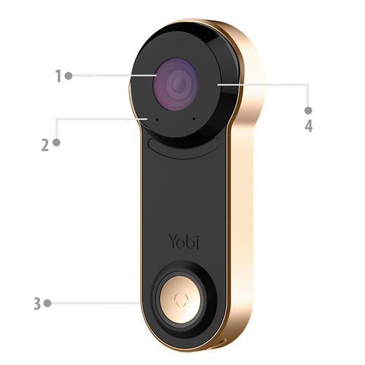 Умный дверной видеозвонок Yobi B3 Apple HomeKit