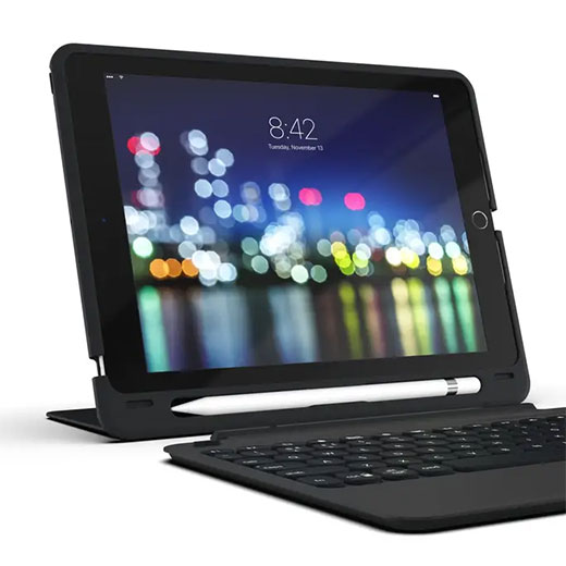 Чохол-клавіатура ZAGG Slim Book Go Black для iPad Pro 11 M1 (2021 | 2020 | 2018) має держатель Apple Pencil